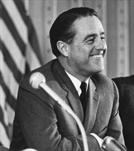Sargent Shriver, Director of the U.S. Peace Corps, during a four-day visit to the Federal Republic of Germany. Bonn, Germany, April 24, 1964.