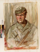 German Soldier With Grenades Art
