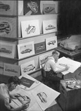 Designers Sketch Automobiles at GM