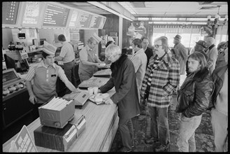 McDonald's Lunch Crowd Awaiting Service