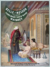 Belle of Nelson old fashion hand made sour mash whiskey ca. 1882