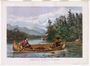 American hunting scenes a good chance c 1863 - Artist: A.F. Tait