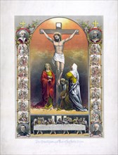 The crucifixion and the way of the holy cross ca. 1887