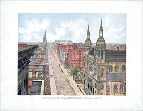 Fifth avenue from 42nd street, looking north (unknown date)