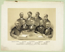 President Harrison and his cabinet c 1889