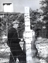 10/5/1961 - Civilian Man at The Sector Border at The South Part of Berlin, District of Berlin-