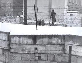 11/25/1962 - Three Young Men Are Being Suspiciously Watched By the Volkspolizei, Berlin Chaussee,
