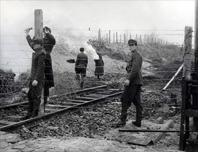 12/3/1961 - Volkspolizei Closing Down Train Tracks After 25 People Escaped Two Days Earlier
