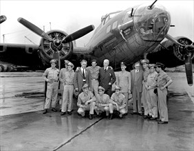 Visit of the Memphis Belle Bomber ca. 1943