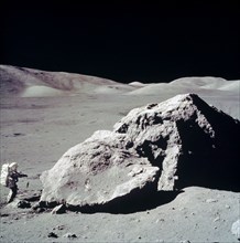 In this Apollo 17 onboard photo