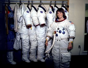 Shown is astronaut Anna Fisher