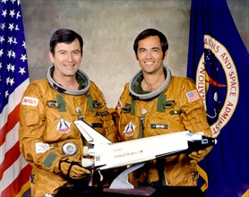 Astronauts John W. Young, and Robert L. Crippen