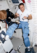 (13 Nov. 1982) --- Astronaut Robert F. Overmyer