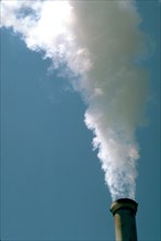 December 12, 1997 - close up pollution from a factory smoke stack