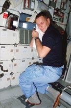 Astronaut Robert F. Overmyer