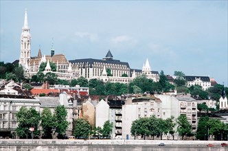 An overview of Budapest's castle area