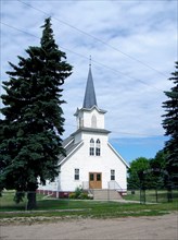 2006 - Waldheim Church and Entrance Arch - North Dakota (built ca. 1900)