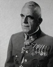 Croatian general Vladimir Laxa in the Croatian Home Guard uniform ca. 1941-1942