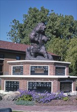2000s United States -  Teddy Roosevelt Monument by Milwaukee Road Railroad Station