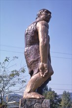 1980s United States -  Oregon caveman statue