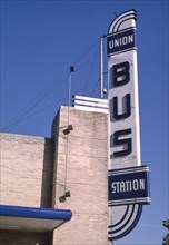 1990s America -  Union Bus Station sign