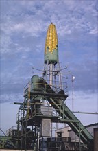 1980s United States -  Corn water tower 2