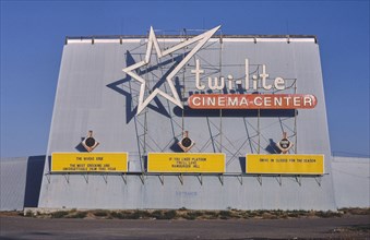 1980s America -  Twin-Lite Cinema Center, Great Falls, Montana 1987