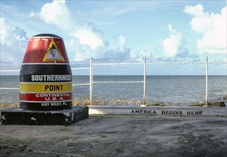 1980s America -   Southernmost point, Key West, Florida 1985