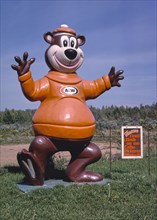 1980s America -  A & W Root Beer sign, Wittenberg, Wisconsin 1988