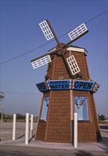 1990s America -  Purified Water windmill, Roswell, New Mexico 1991