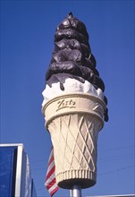 1980s America -  Zesto ice cream sign, West Columbia, South Carolina 1988