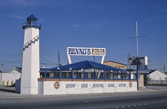 1980s America -   Benno's Cajun Style Seafood, Galveston, Texas 1986