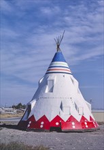 1980s America -  Teepee cafe, Browning, Montana 1987