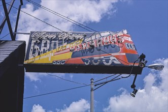 1980s America -  Choo Choo Grill sign, Grand Rapids, Michigan 1982