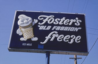 1990s America -  Foster's Freeze ice cream stand, Cloverdale, California 1991