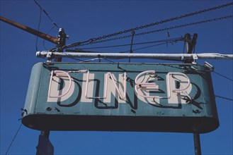 1980s America -  Scotty's Diner sign, Wilkinsburg, Pennsylvania 1989