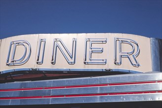 1980s United States -  Red Robin Diner sign, Johnson City, New York 1988