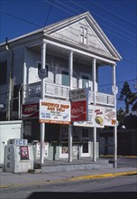 1980s America -  Tom's Grocery, Duval Street, Key West, Florida 1985