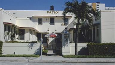 1990s United States -  Patio Apartments, Hollywood Beach, Florida 1990