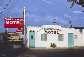 1980s United States -  Westerner Motel, Albuquerque, New Mexico 1987