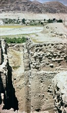 View of Old Jericho in 1960s Israel