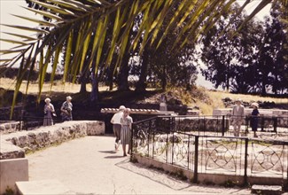 Tourists in Capernaum Israel