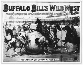 Buffalo Bill Poster, Des chevaux qui jouent au foot ball