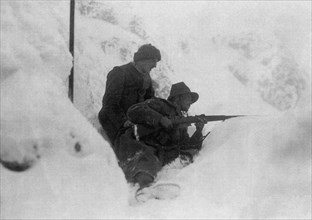 Trench in the snow