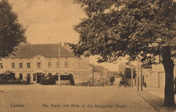 Market Place And View Of Stargarder Straße In Lychen
