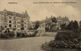 Kaiser Wilhelm Monument In Magdeburg