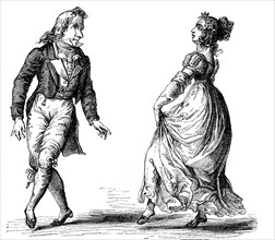 The Dance Gavotte At The Time Of The First Empire In Paris