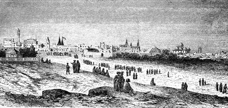 The Marina In Tunis In 1870