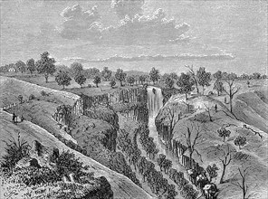 The Lal Lal Falls Near Ballarat In The British Colony Of Victoria