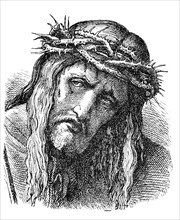 Head Of Christ With Crown Of Thorns